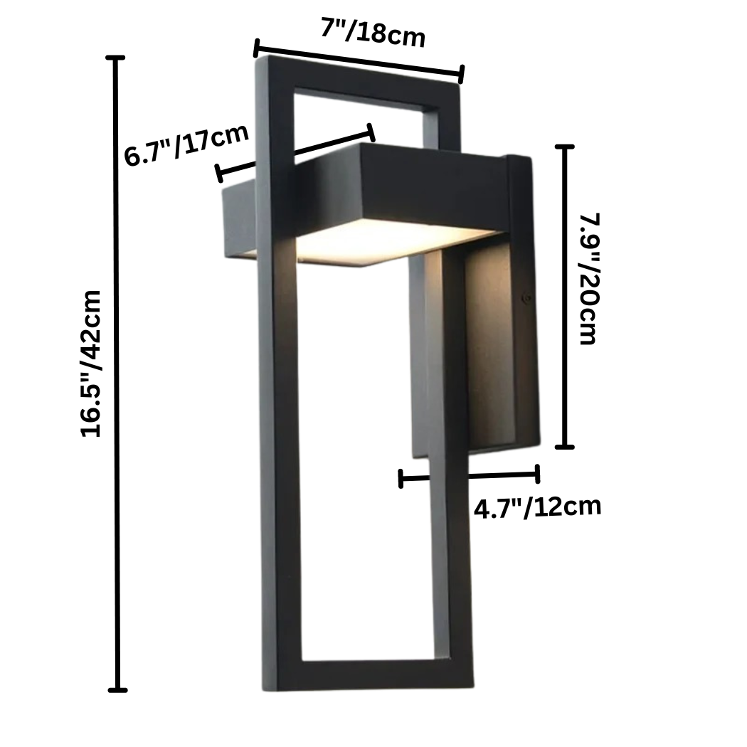 Scandinavian Outdoor Wall Light | Minimalist Aluminium LED Wall Lamp For Modern Home Exteriors