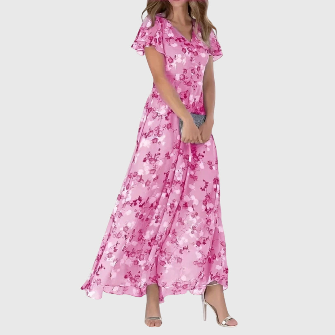 Lola Figure-Flattering Wrap Midi Dress