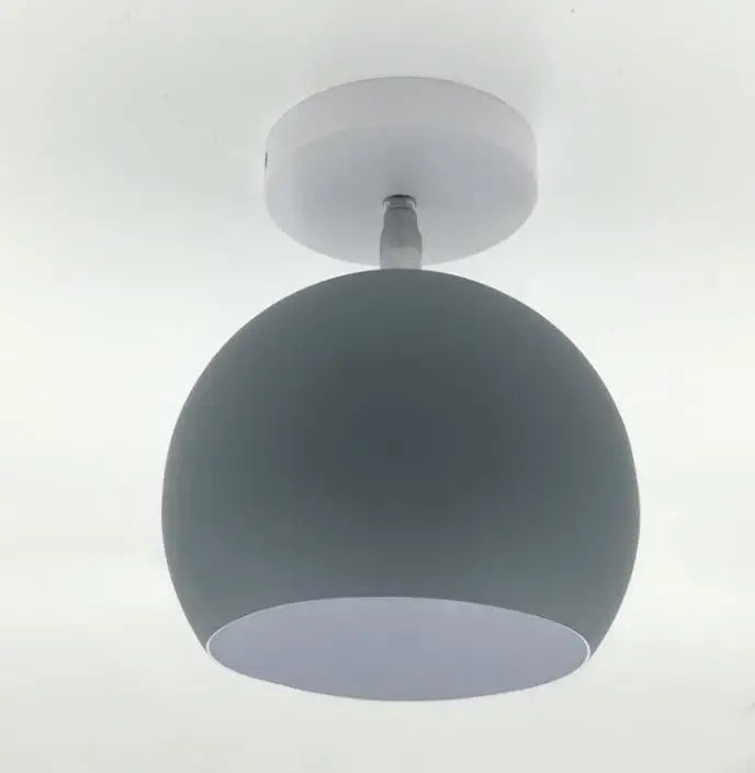 Nordic Macaron Ceiling Light | Modern Round Aluminium Flush Lamp For Small Rooms and Halls