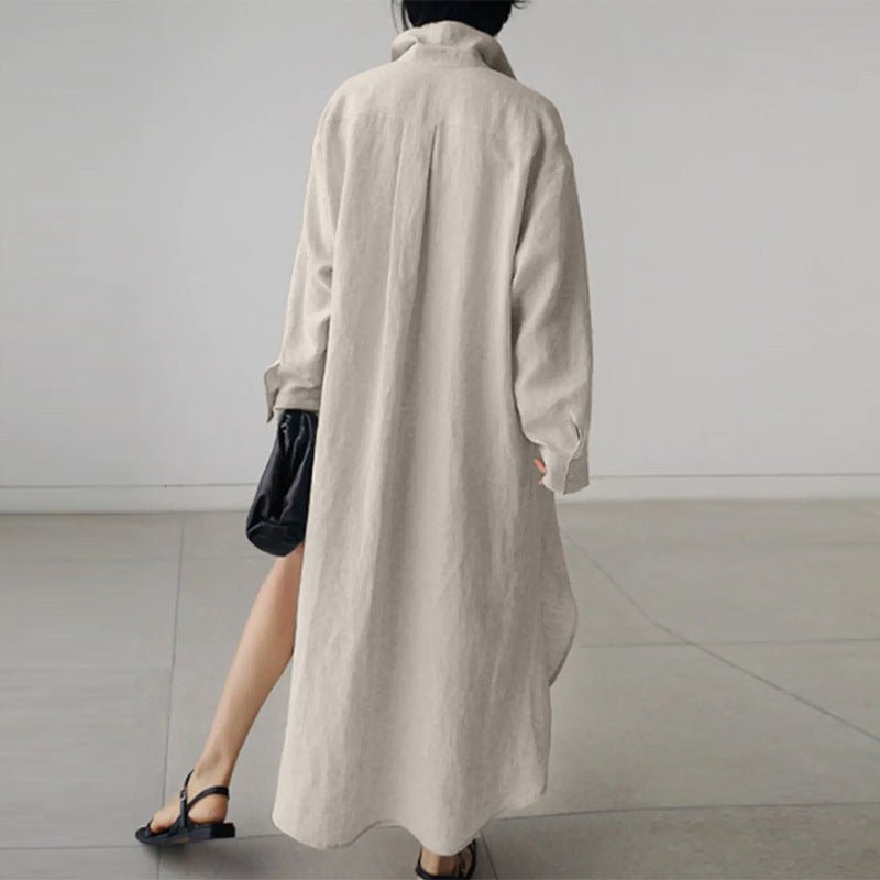Oversized Cotton Shirt Dress