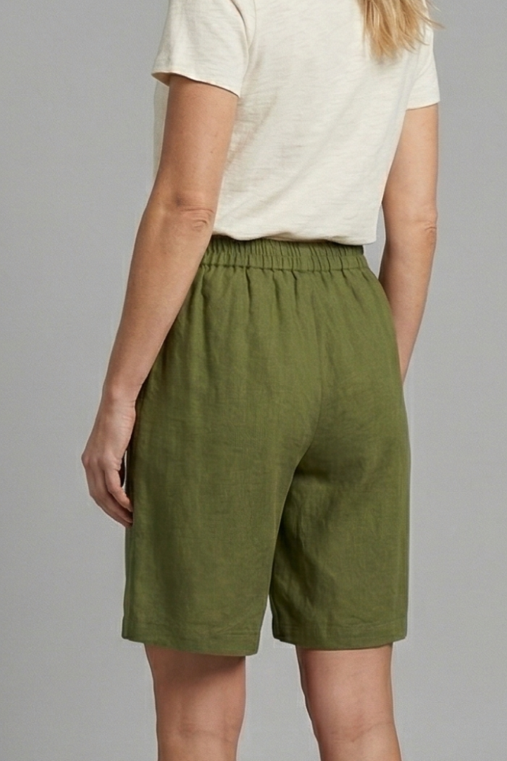 Tallo Wide Leg Linen Shorts