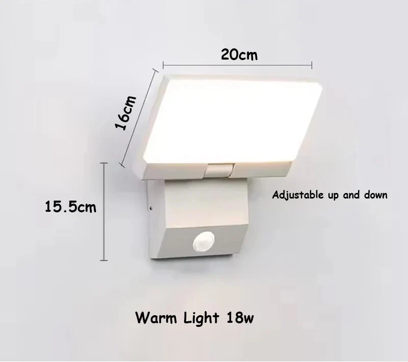 Pivolux Outdoor Wall Light | IP65 Waterproof LED With Optional Motion Sensor For Entrances