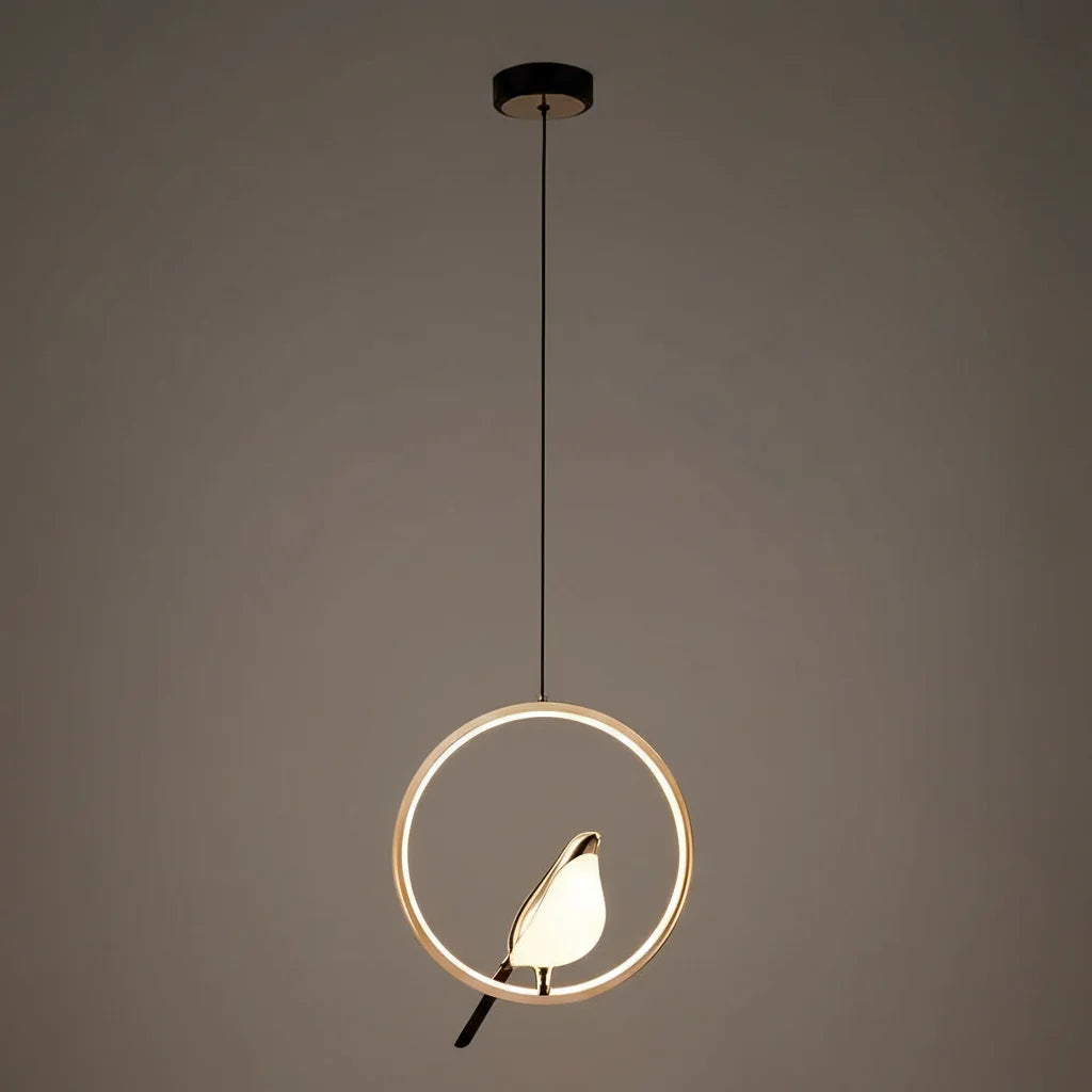 Magpie Pendant Light | Nordic LED Bird Design Ceiling Lamp For Dining Rooms and Hallway Spaces