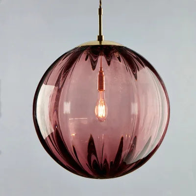 Modern Glass Ball Pendant Light | Nordic Sphere Ceiling Lamp For Kitchens, Halls and Bedrooms