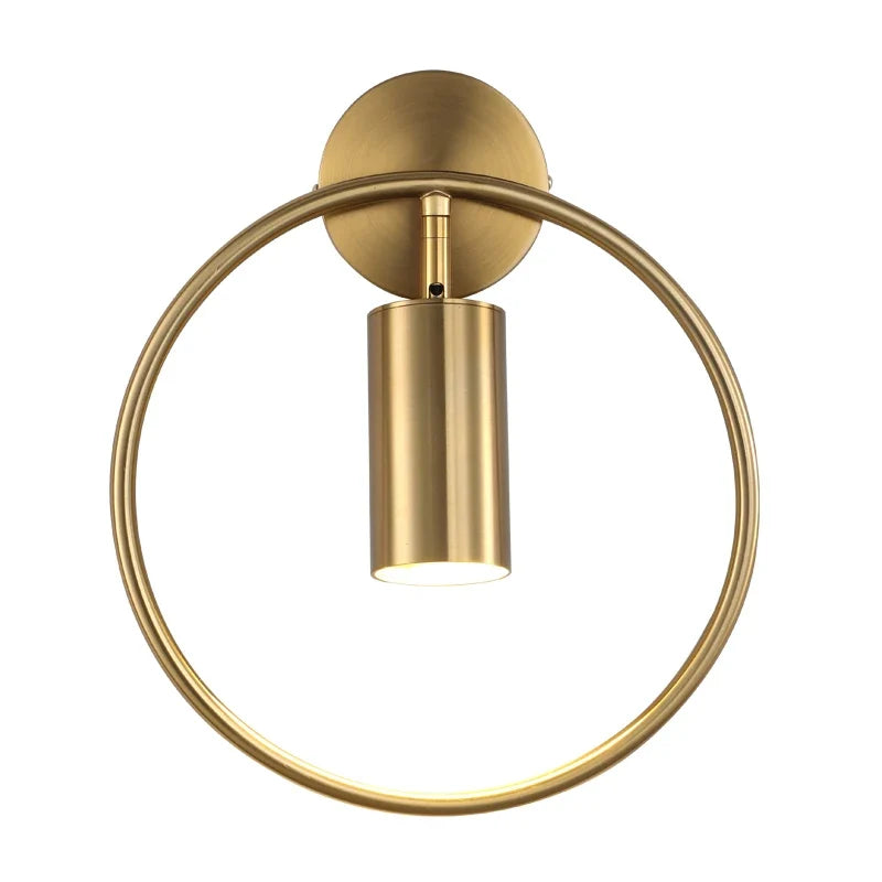 Ringara Wall Light | Nordic Minimalist Ring Design In Gold or Black With Two LED Light Colours