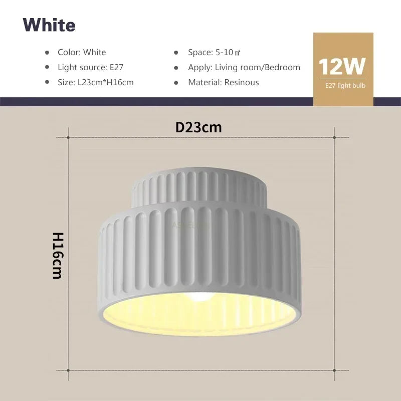 Nordic Ripple Ceiling Light | Sculptural Form With Soft Diffused Illumination For Living Rooms