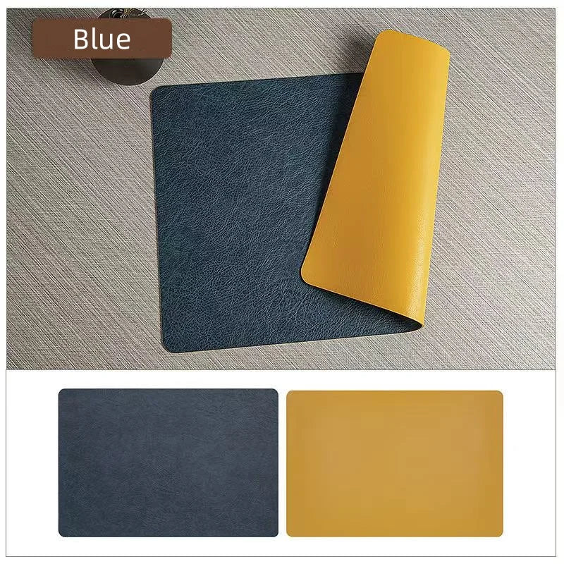 Twinlay Double Sided Faux Leather Placemats | Heat Resistant and Waterproof Table Mats For Dining