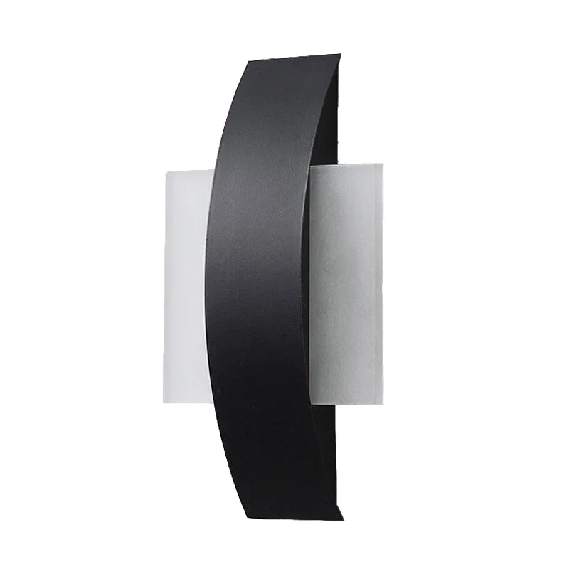 Acrylic Wall Lamp | Minimalist Ambient Lighting In Round or Square, In Black or White Finish