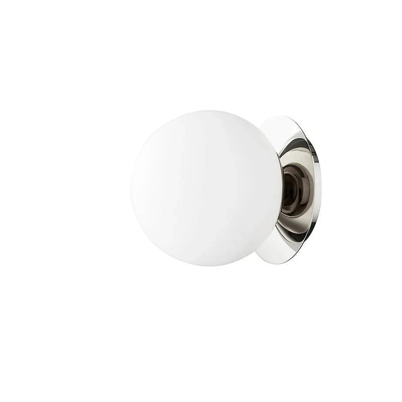Nordic Globe Glass Wall Lamp | Minimalist Globe Sconce For Bathrooms, Bedrooms and Hallways