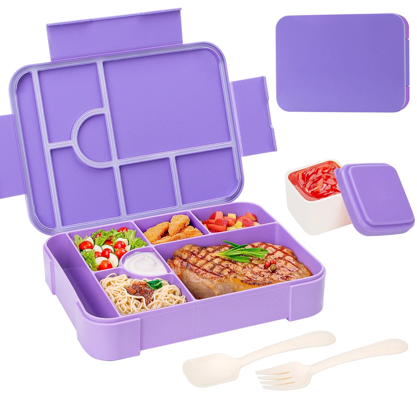 Amplebox 1330ml Large Capacity Lunch Box | Leak Proof Microwave Safe Food Container For Work