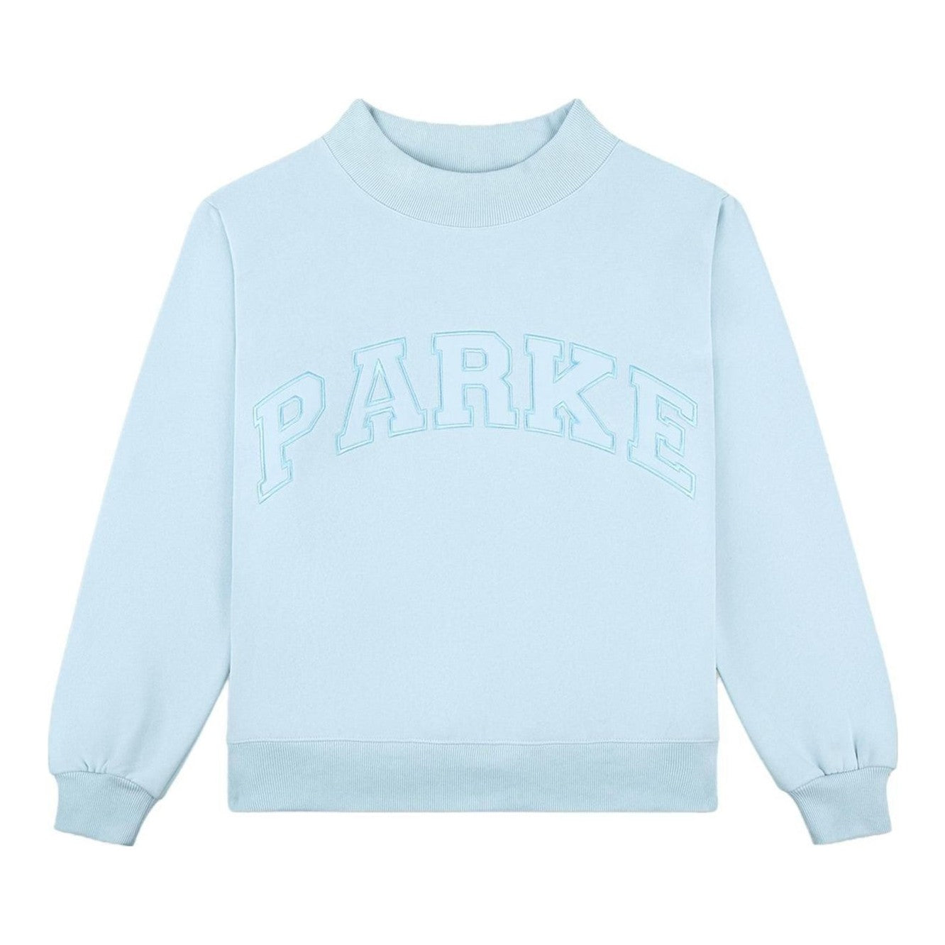 Varsity Mockneck Sweatshirt Ice Blue