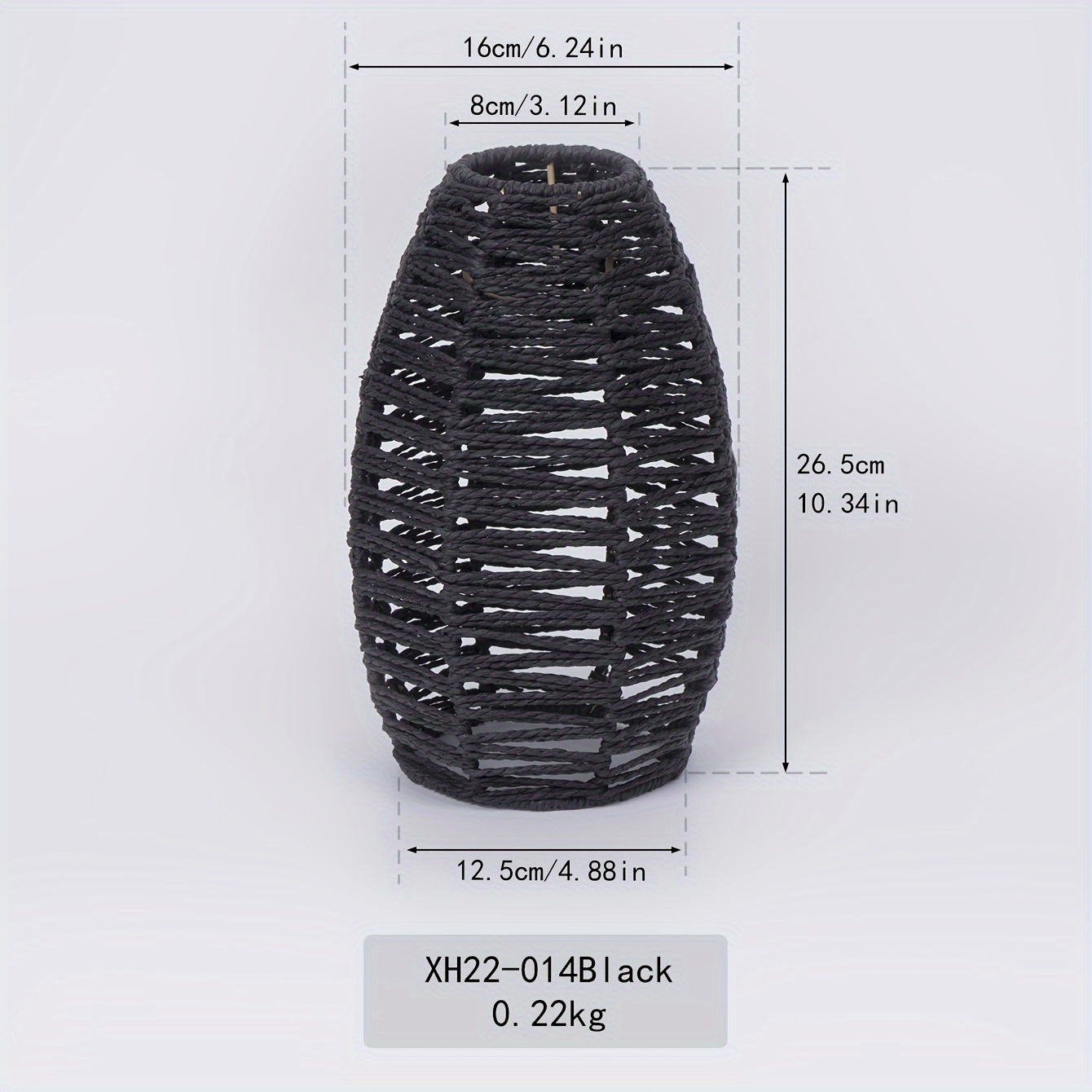 Modern Handwoven Rope Pendant Shade | Natural Woven Tapered Shade In Four Natural Rope Colours