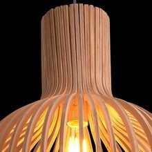 Handcrafted Wooden Pendant Light | Natural Scandinavian Ceiling Lamp For Dining Room Tables