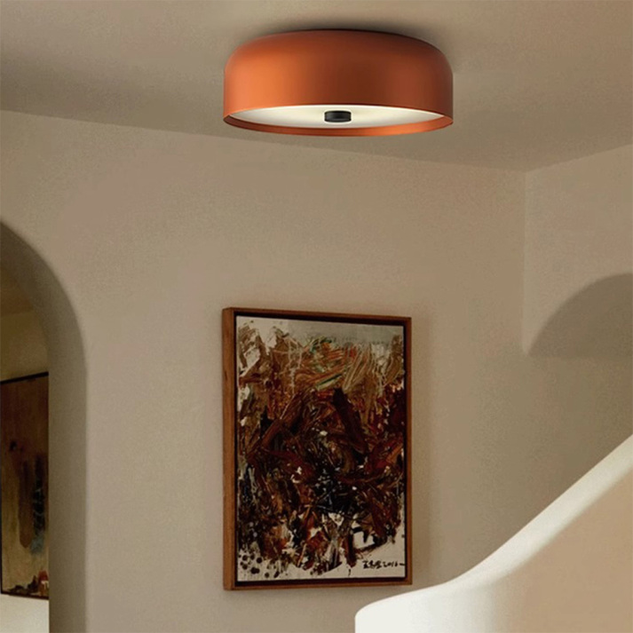 Nordic Retro Ceiling Light | Minimalist LED Flush Mount For Hallways, Bedrooms and Landing Areas