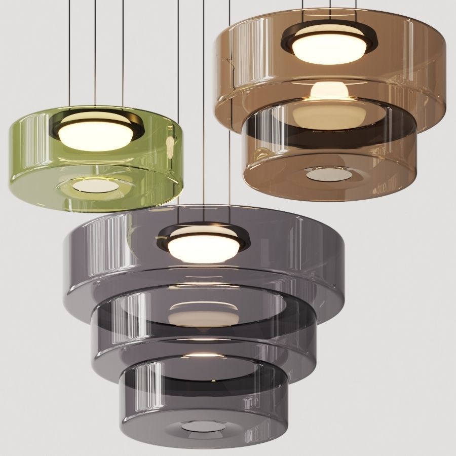 Glass Pendant Lamp | Bauhaus Style Hanging Light For Dining Rooms and Kitchen Island Counters