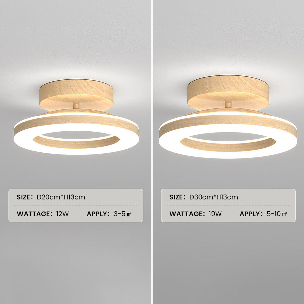 Acrylic Round LED Ceiling Light | Modern Hallway and Entrance Ceiling Fixture In Two Sizes