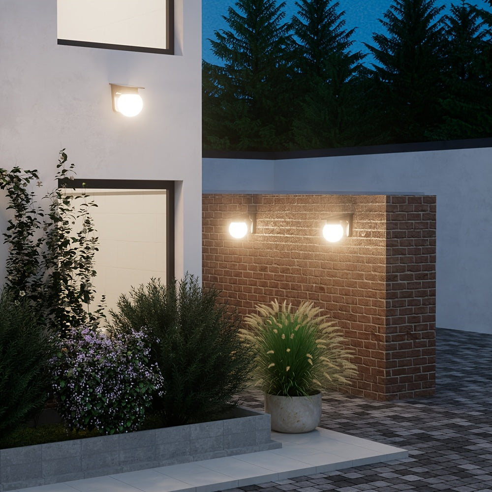 Solar Globe LED Wall Light | Dimmable Outdoor Globe Lamp With No Wiring Or Mains Supply Required