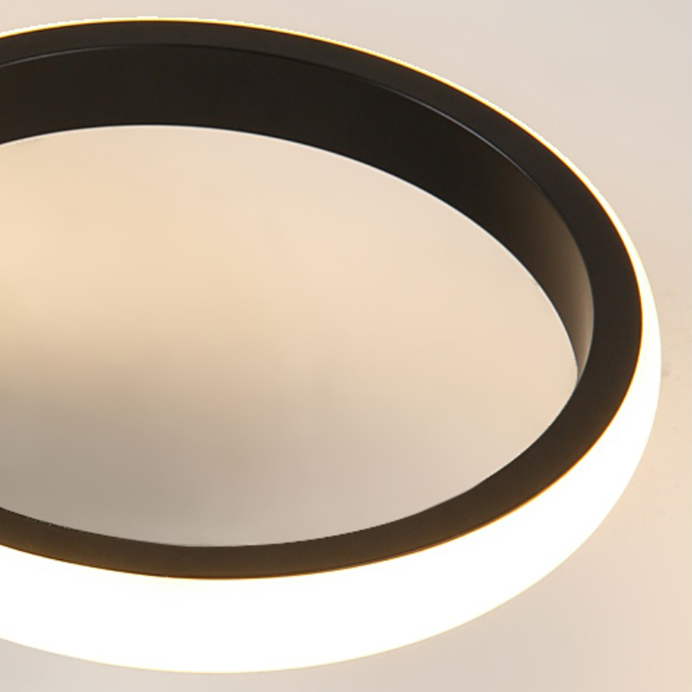 Modern LED Ceiling Light | Sleek Overlapping LED Ring Design In Two Or Three Ring Diameters