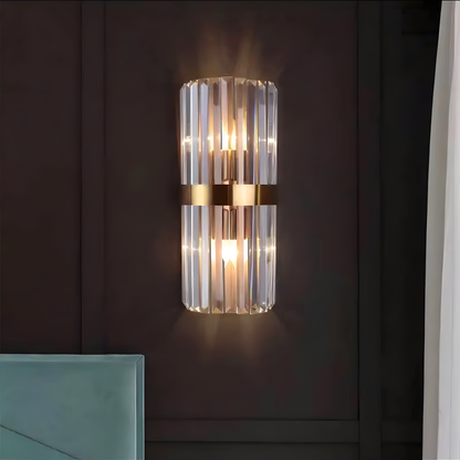 Crystal Wall Light | Modern Stainless Steel G9 Crystal Sconce For Bedrooms and Entrance Halls