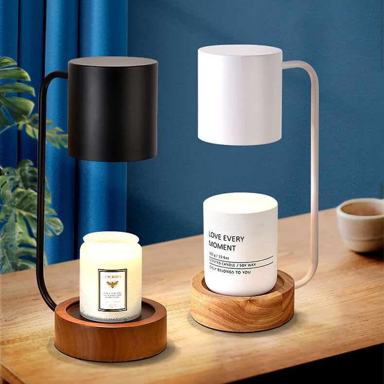 Japanese Minimalist Table Lamp | Wood and Metal Design For Bedsides, Studies and Console Tables