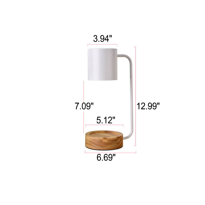 Japanese Minimalist Candle Warmer Lamp | Wooden Base Dimmable Wax Melter With Timer Control