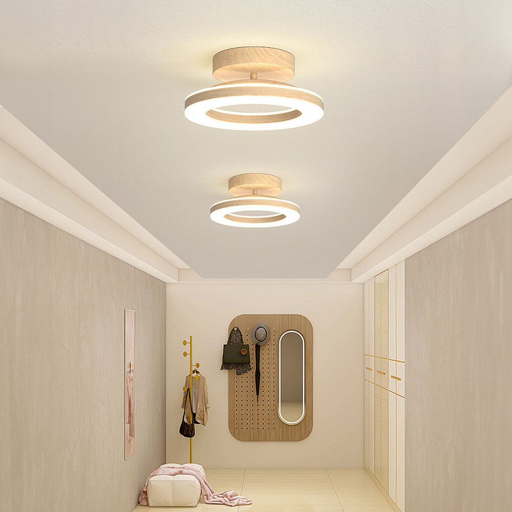 Acrylic Round LED Ceiling Light | Modern Hallway and Entrance Ceiling Fixture In Two Sizes