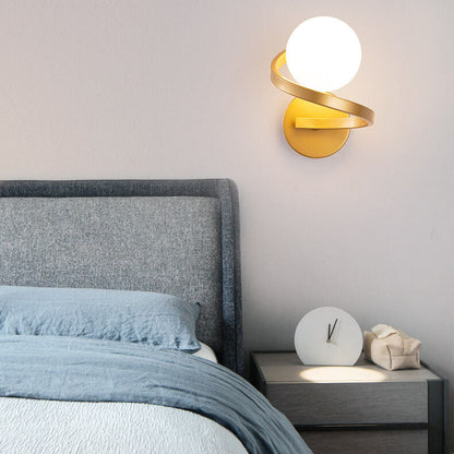 Spirona Wall Light | Modern Dual LED Globe Design In Single or Double Globe Configurations