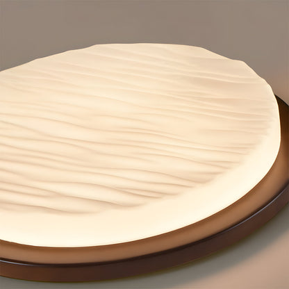 Art Deco LED Ceiling Light | Vintage Sculpted Glass Flush Mount In Three Different Shade Sizes