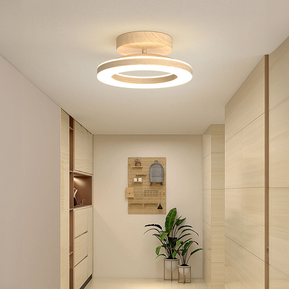 Acrylic Round LED Ceiling Light | Modern Hallway and Entrance Ceiling Fixture In Two Sizes