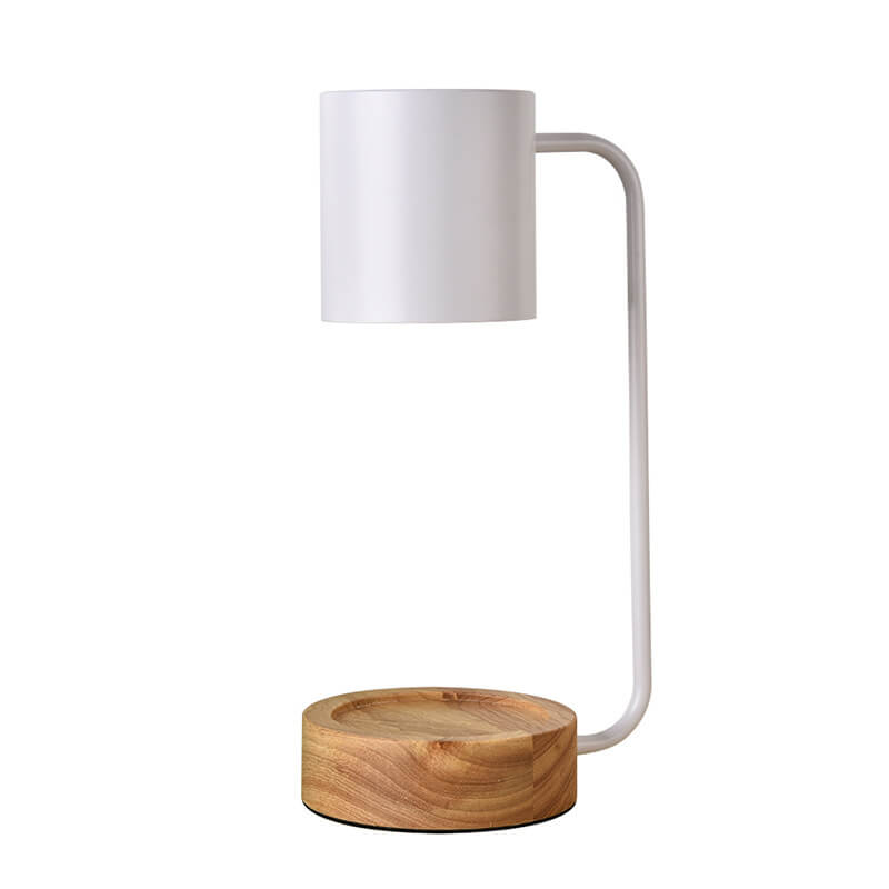 Japanese Minimalist Candle Warmer Lamp | Wooden Base Dimmable Wax Melter With Timer Control