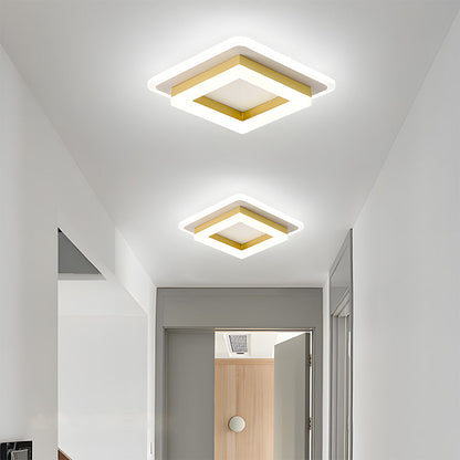 Square LED Ceiling Light | Modern Flush Mount Fixture For Hallways, Bedrooms and Landing Areas
