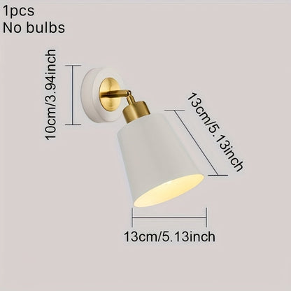 Modern Metal Wall Sconce Light | Adjustable Bedroom and Living Room Wall Lamp In Cast Iron