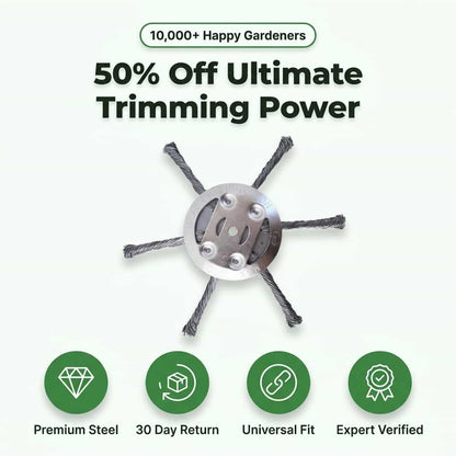 Precision Grass Trimmer Head | Universal Fit No Jam Strimmer Head For Clean Lawn Edges and Borders