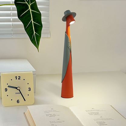 Rechargeable LED Hat Lamp | Creative Touch Desk Light For Bedsides, Shelves and Windowsills