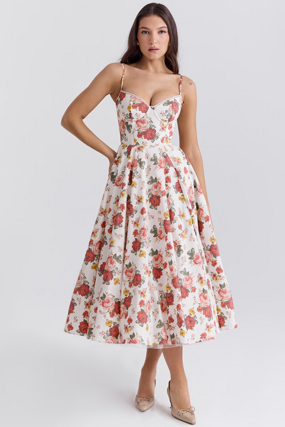Royale Sculpted Midi Evening Dress