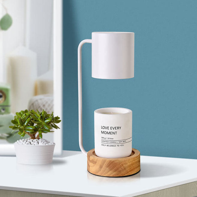 Japanese Minimalist Table Lamp | Wood and Metal Design For Bedsides, Studies and Console Tables