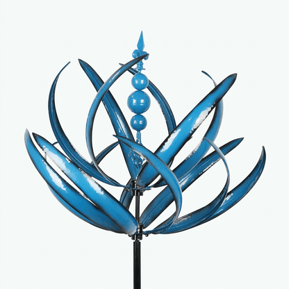 Decorative Garden Wind Spinner | Weather Resistant Kinetic Metal Yard Decor For Lawns and Patios
