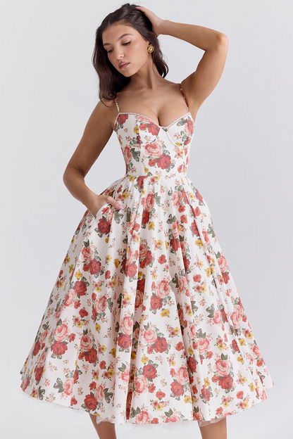 Royale Sculpted Midi Evening Dress