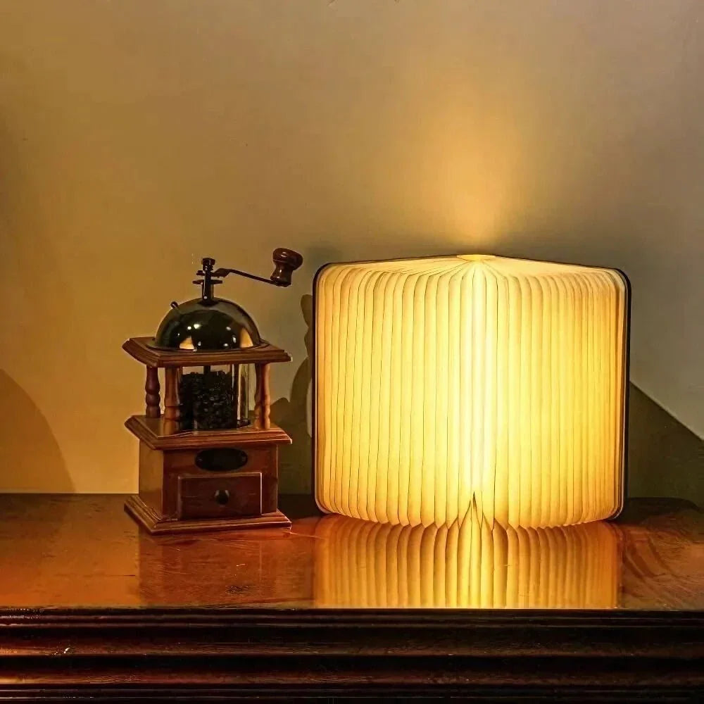 Pagelume Foldable Table Lamp | 360 Degree Rechargeable Book Light For Desks, Beds and Travel