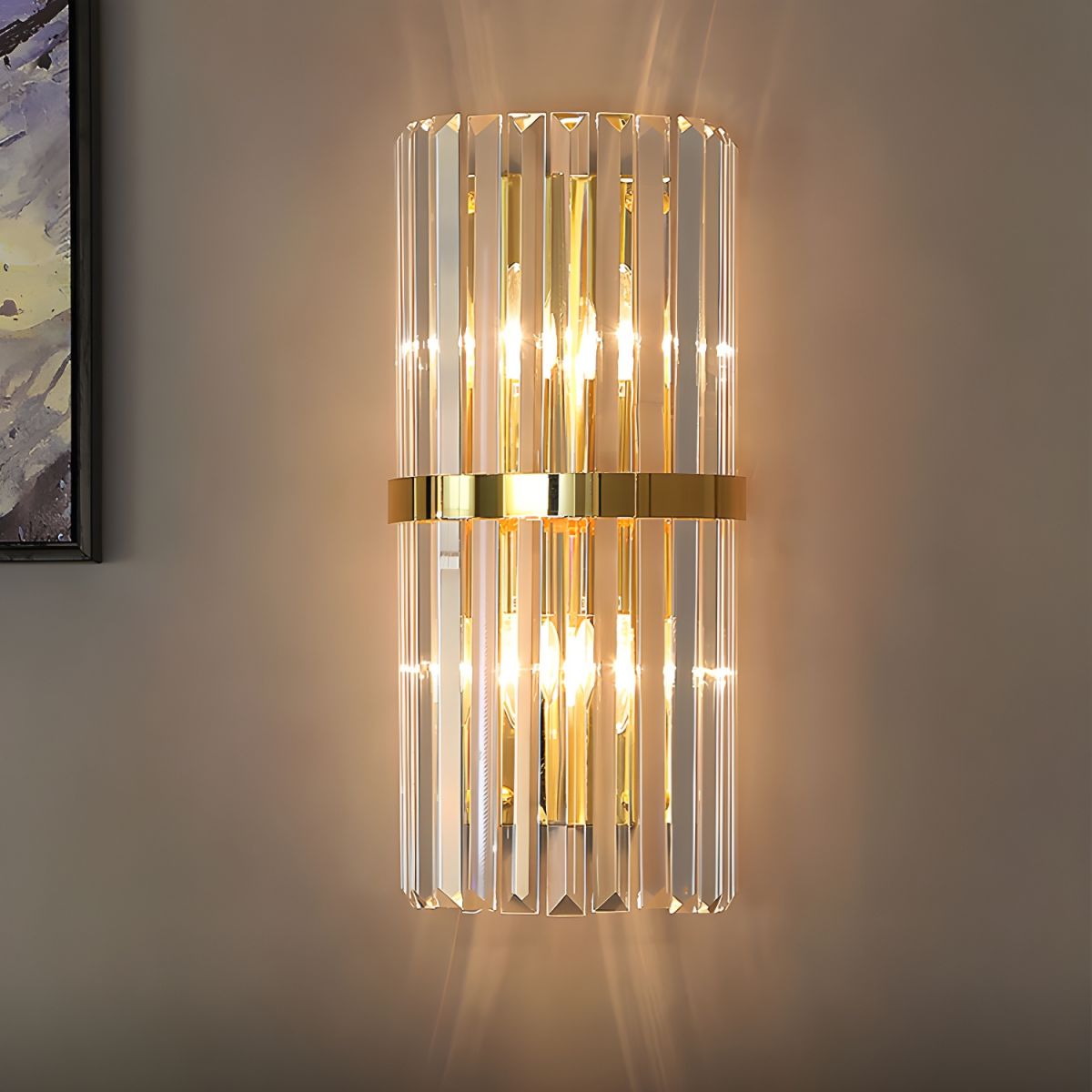 Crystal Wall Light | Modern Stainless Steel G9 Crystal Sconce For Bedrooms and Entrance Halls