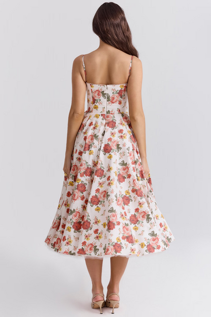 Royale Sculpted Midi Evening Dress