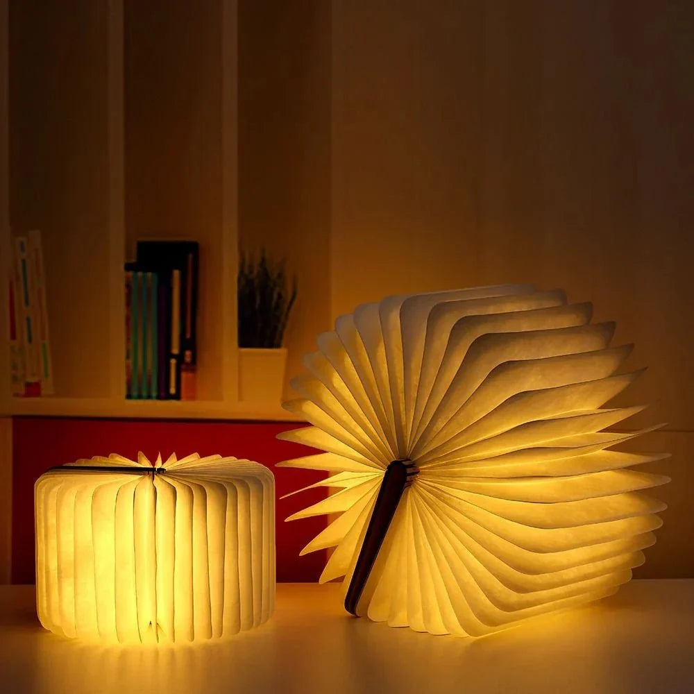 Pagelume Foldable Table Lamp | 360 Degree Rechargeable Book Light For Desks, Beds and Travel