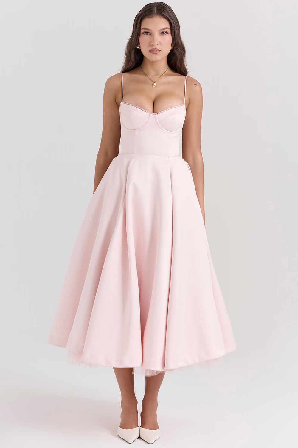 Royale Sculpted Midi Evening Dress