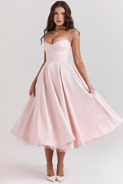Royale Sculpted Midi Evening Dress