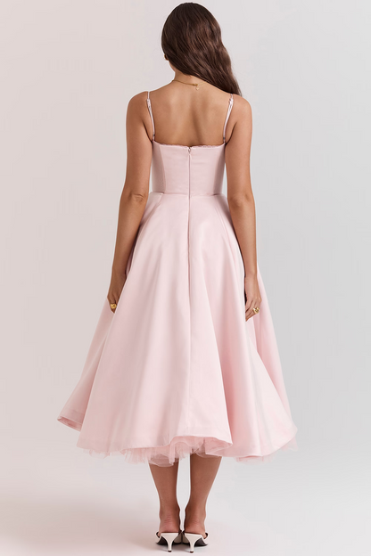 Royale Sculpted Midi Evening Dress