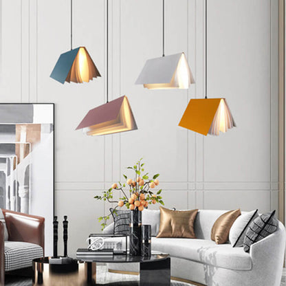 Flying Book Pendant Light | Modern Book Inspired Ceiling Lamp For Studies, Libraries and Halls