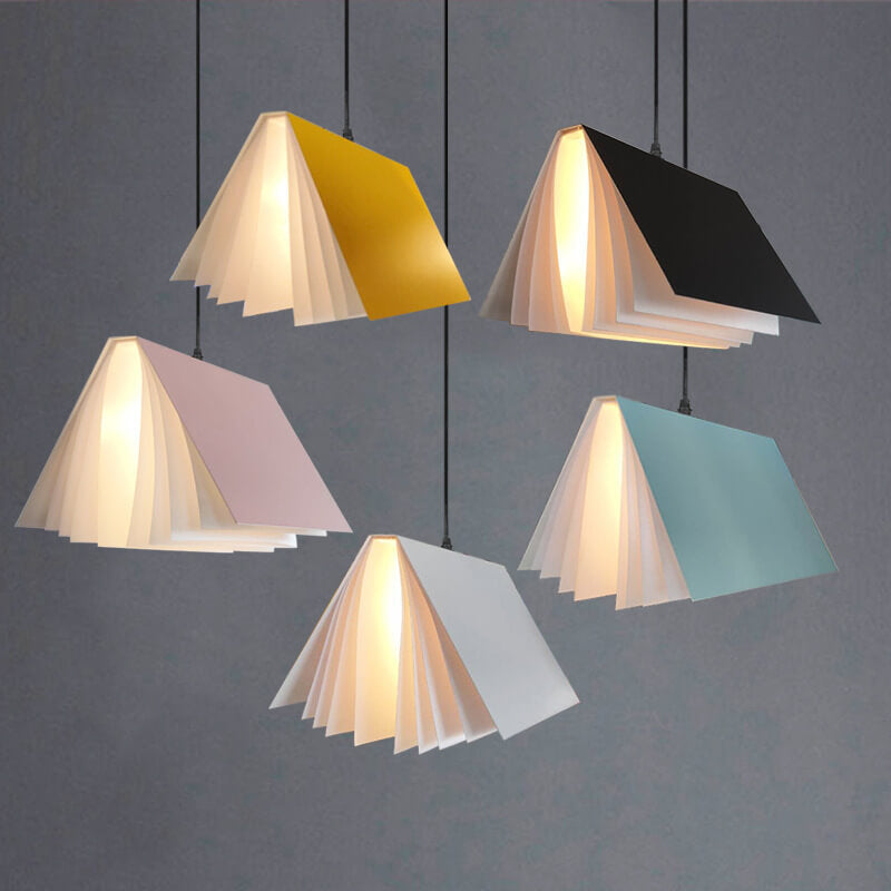 Flying Book Pendant Light | Modern Book Inspired Ceiling Lamp For Studies, Libraries and Halls