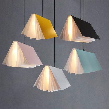 Flying Book Pendant Light | Modern Book Inspired Ceiling Lamp For Studies, Libraries and Halls