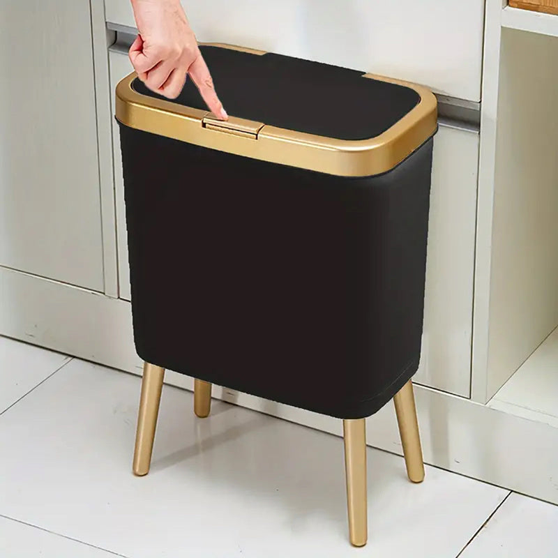 15L Odour Sealing Trash Can With Elevated Legs | Modern Waste Bin For Kitchens and Bathrooms