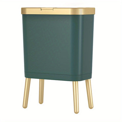 15L Odour Sealing Trash Can With Elevated Legs | Modern Waste Bin For Kitchens and Bathrooms
